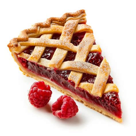 A Slice Of Austrian Linzer Torte A Buttery Tart With A Lattice Crust