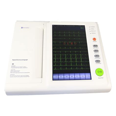 Portable Hospital Digital Touch Screen Medical Equipment Lead Ekg