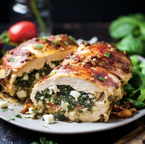 Spinach And Feta Stuffed Chicken Breast The Salty Epicurean