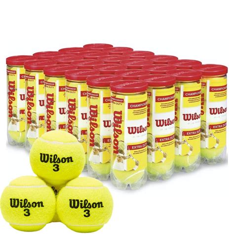 Wilson 3 Championship Tennis Ball (24 Cans-72 Balls) – Sports Wing ...