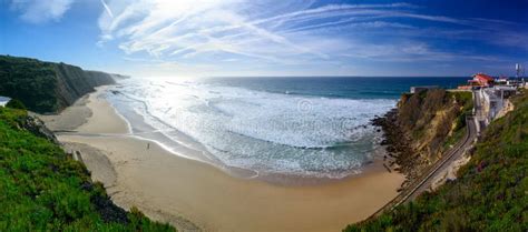 Magoito Beach Beautiful Sandy Beach On Sintra Coast Lisbon District