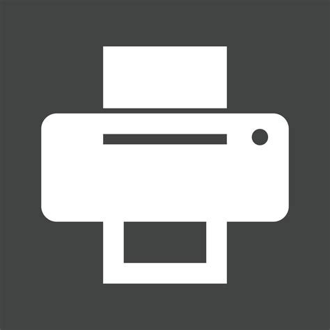 Printer Iii Glyph Inverted Icon Vector Art At Vecteezy