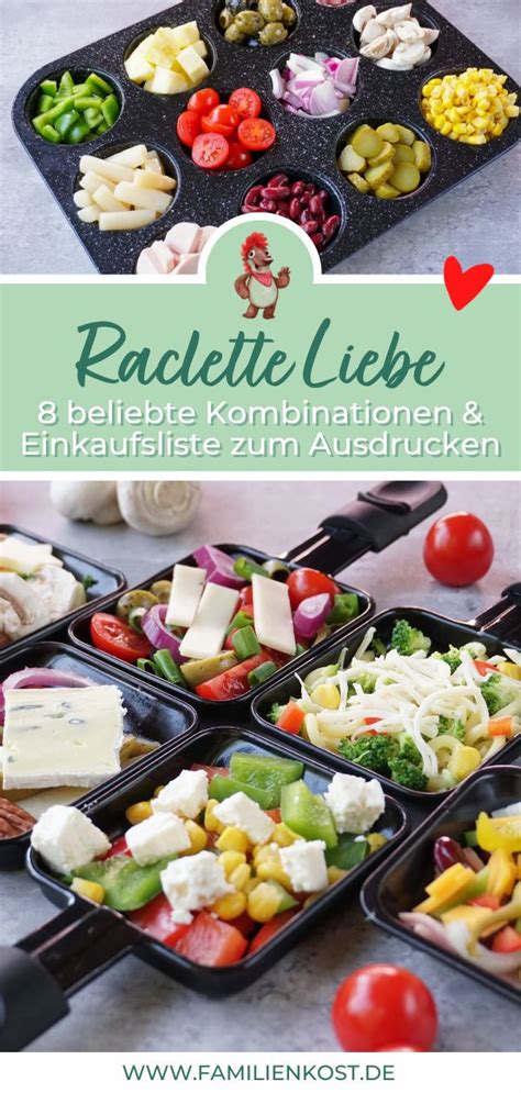 Raclette Ideen Herzhaft Zutatenliste Kombinationen Soul Food