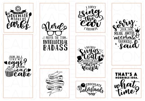 Funny Quotes Svg Cut File Bundle Deal Cut File For Cricut And Etsy