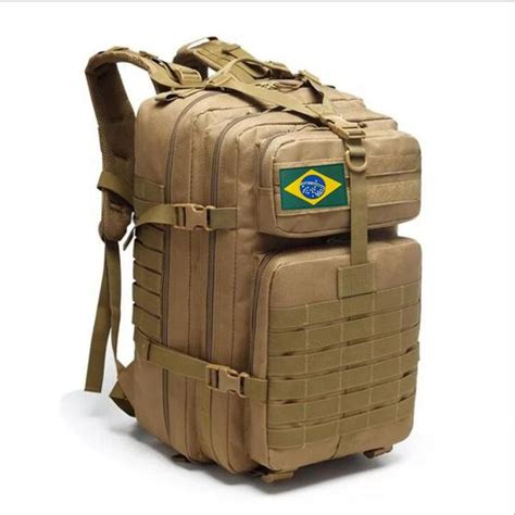 Mochila Tática Camping Militar 50 Litros Resistente A Água Mundo Next