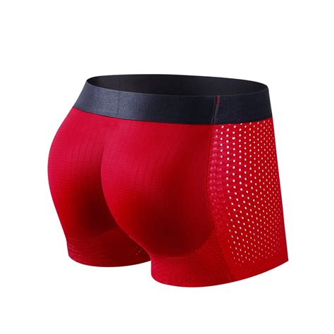 JOCKMAIL Mens Boxer Briefs Breathable Mens Padded Underwear Boxer With