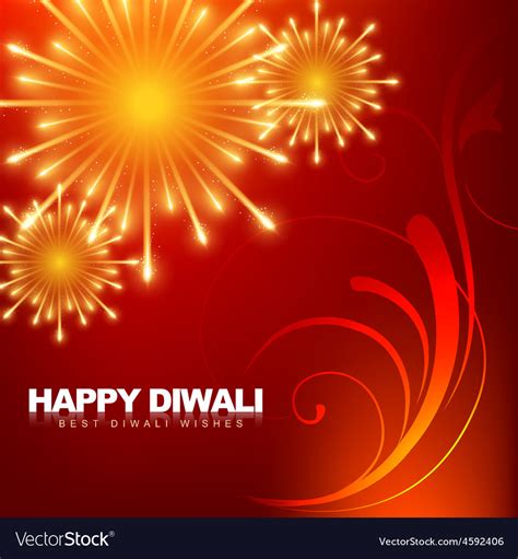 Happy diwali fireworks Royalty Free Vector Image