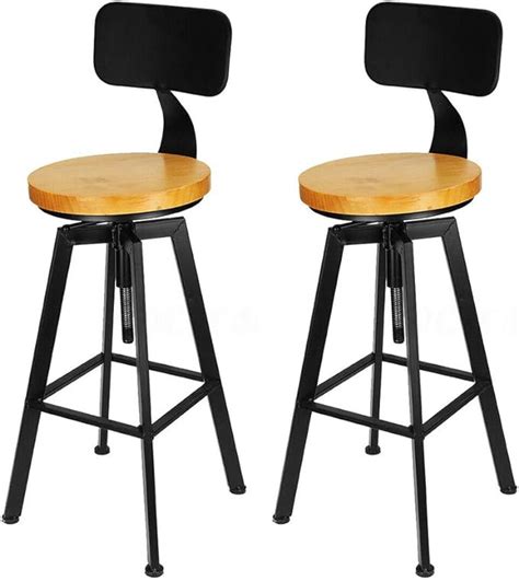 2 pièces Tabouret de Bar Style Industriel Tabouret de Cuisine Hauteur