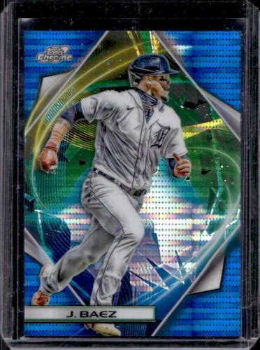 Topps Cosmic Chrome Javier Baez Blue Moon Refractor Tigers