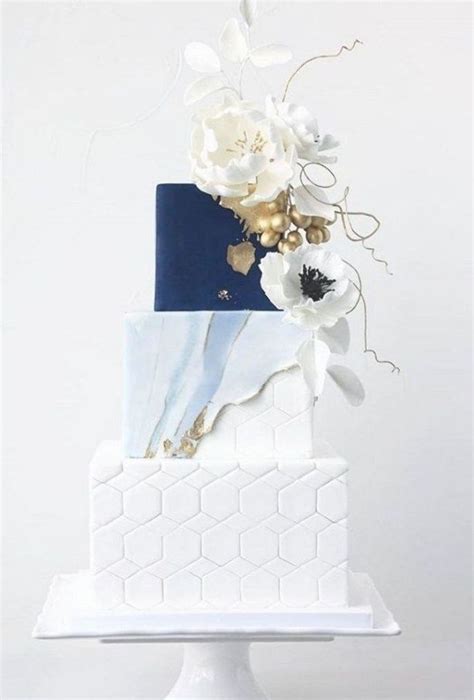 Pin By Maggie Todorova On Cake Blue Flowers Wedding Cakes Winter