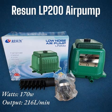 Resun LP200 LP 200 Airpump For Pond Shopee Philippines