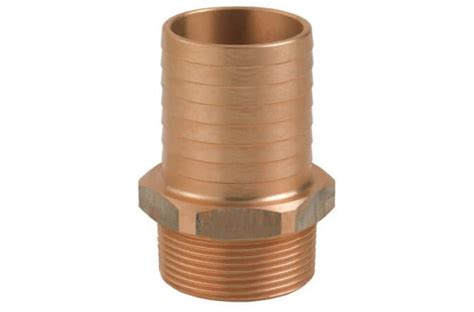 Guidi Bronze Straight Hose Tail 34 Bsp Male To 20mm Hose 1004b