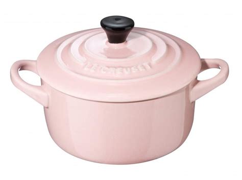 Le Creuset Mini Cocotte Mit Deckel In Chiffon Pink Le Creuset