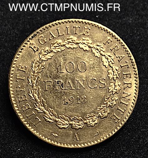 Francs Or Genie Iii Republique A Paris Ttb Ctmp Numis