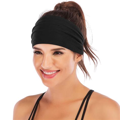 Moisture Wicking Non Slip Sweat Exercise Headband Performance Stretch