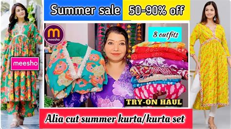 Meesho Haul Meesho Trending Summer Eid Kurta Kurta Sets Under