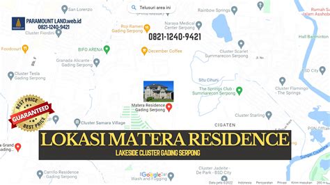 Matera Residence Gading Serpong Cluster Premium Termewah