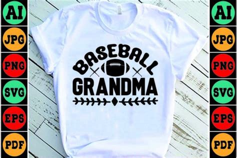 Baseball Grandma Svg Design Graphic By Creative Studio 55 · Creative