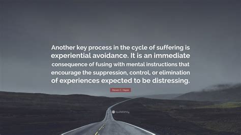 Steven C Hayes Quote Another Key Process In The Cycle Of Suffering