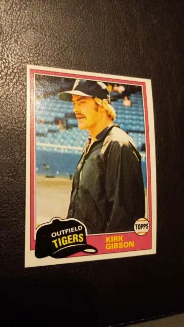 Topps Kirk Gibson Rookie Card Rc Detroit Tigers Excellent