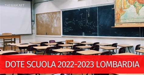 Dote Scuola 2022 2023 Lombardia Ecco Come Fare Domanda