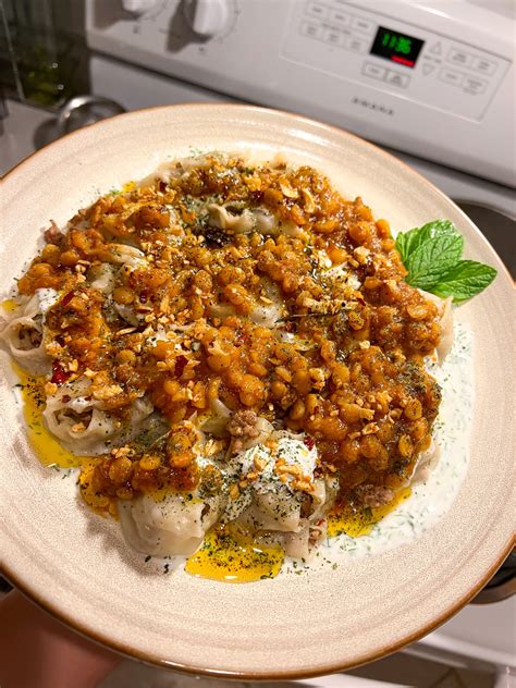 Some Homemade Afghan Mantu R Foodporn