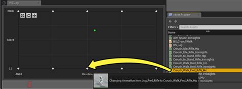 Editing Blend Spaces Unreal Engine Documentation