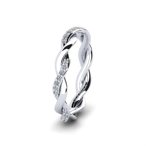 Achetez Bague De Couple Winsome Aura En Argent Blanc Cristal Swarovski