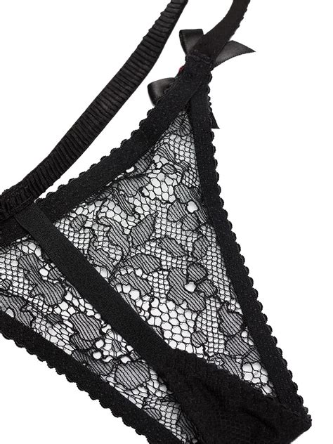 Agent Provocateur Lorna Floral Lace Thong Black Farfetch