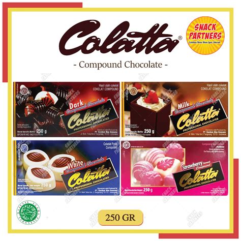 Jual Colatta Chocolate Compound Gr Choco Strawberry Stroberi