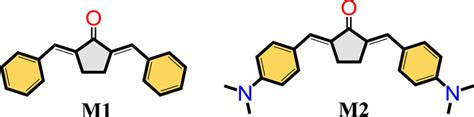 Chemical Structures Of E E Dibenzylidenecyclopentanone M And