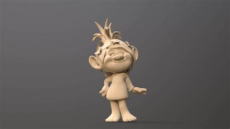 Trolls Poppy Fan Art From Printable - 3D Print Model by danyelon