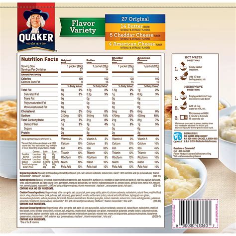 Quaker Oats Grits Nutrition Information | Besto Blog