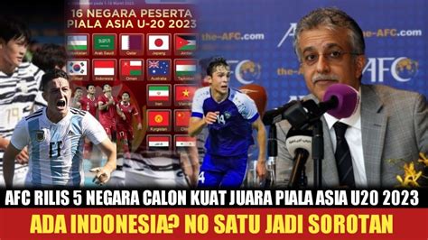 Ada Tim Kuda Hitam Inilah Negara Calon Kuat Juara Piala Asia U