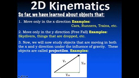 Hp 2d Kinematics Motion Projectiles Part 1 Of 2 Youtube