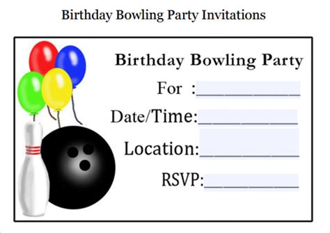 Free Sample Bowling Invitation Templates In Pdf Psd Eps