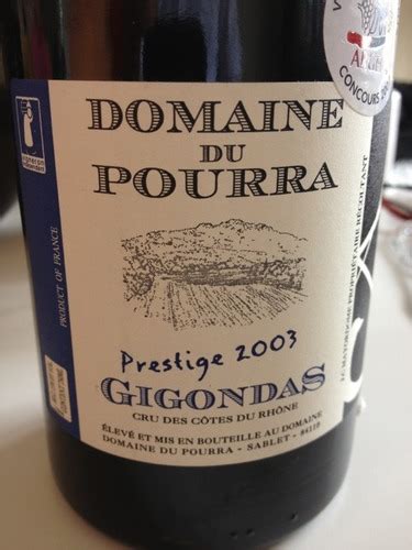 Domaine Du Pourra Prestige Gigondas Vivino Us