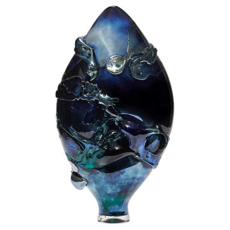 Contemporary Blue And Green Glass Sculpture By Toots Zynsky 2016 For Sale At 1stdibs