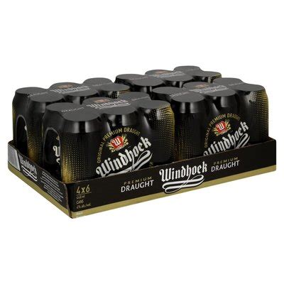 Windhoek Draught Cans 24 X 440ml PnP