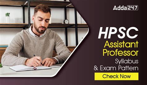 Hpsc Assistant Professor Syllabus And New Exam Pattern