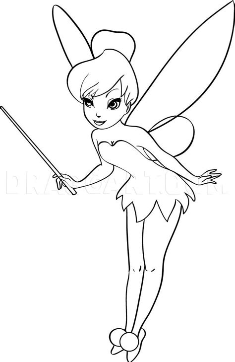 How to draw tinkerbell step by step drawing guide by dawn – Artofit