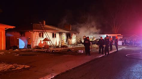 One dead in house fire, possible explosion in northwest Spokane | krem.com