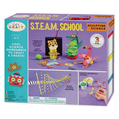 Let S Craft S T E A M School Sculpture Science Set BLICK Art Material