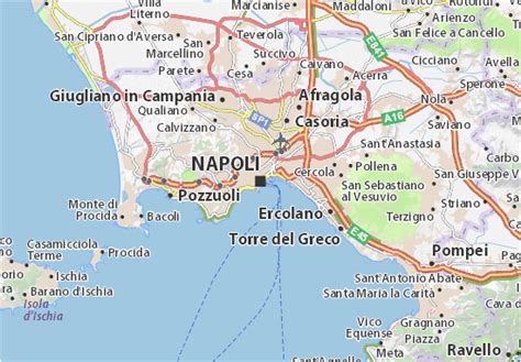 Map Of Naples Italy Area Tourist Map Of English