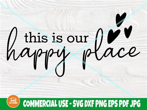 This Is Our Happy Place Svg Home Sign Svg Farmhouse Svg Etsy