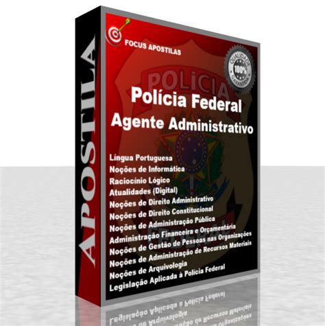 Apostila PF 2024 Agente Administrativo