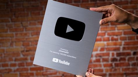 Million Youtube Plaque