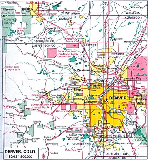 Printable Denver Map | Ruby Printable Map