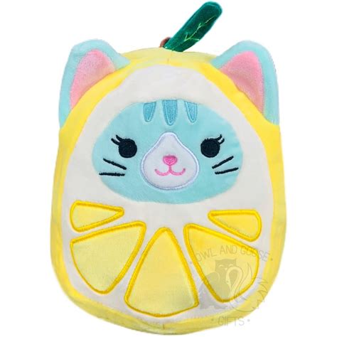 Squishmallow 8 Inch Corinna The Cat In Lemon Costume Plush Toy Owl