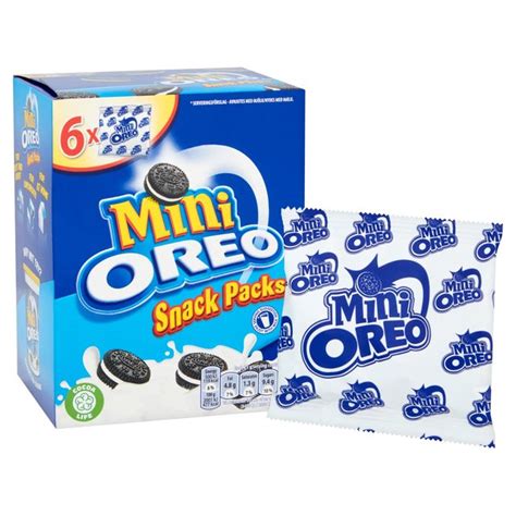 Oreo Mini Chocolate Sandwich Biscuit 6 Snack Packs Ocado